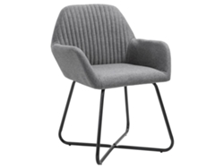 Sillas de comedor 6 piezas Tela gris oscuro MAISON EXCLUSIVE
