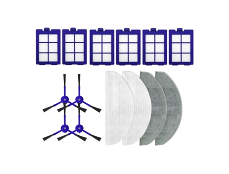 Kit de peças com 14 peças para filtro lateral eufy x8 robótico lavável hepa