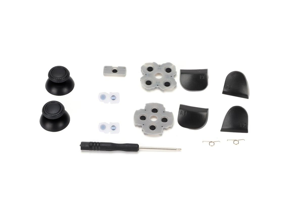 Kit De Reposição Para Controle Ps5 Com Botões L1/l2/r1/r2, Capas De Rocker E Pads Condutivos
