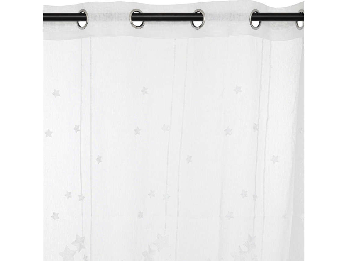 ATMOSPHERA - Cortina Estrellas Bordadas Blanco 140X240cm