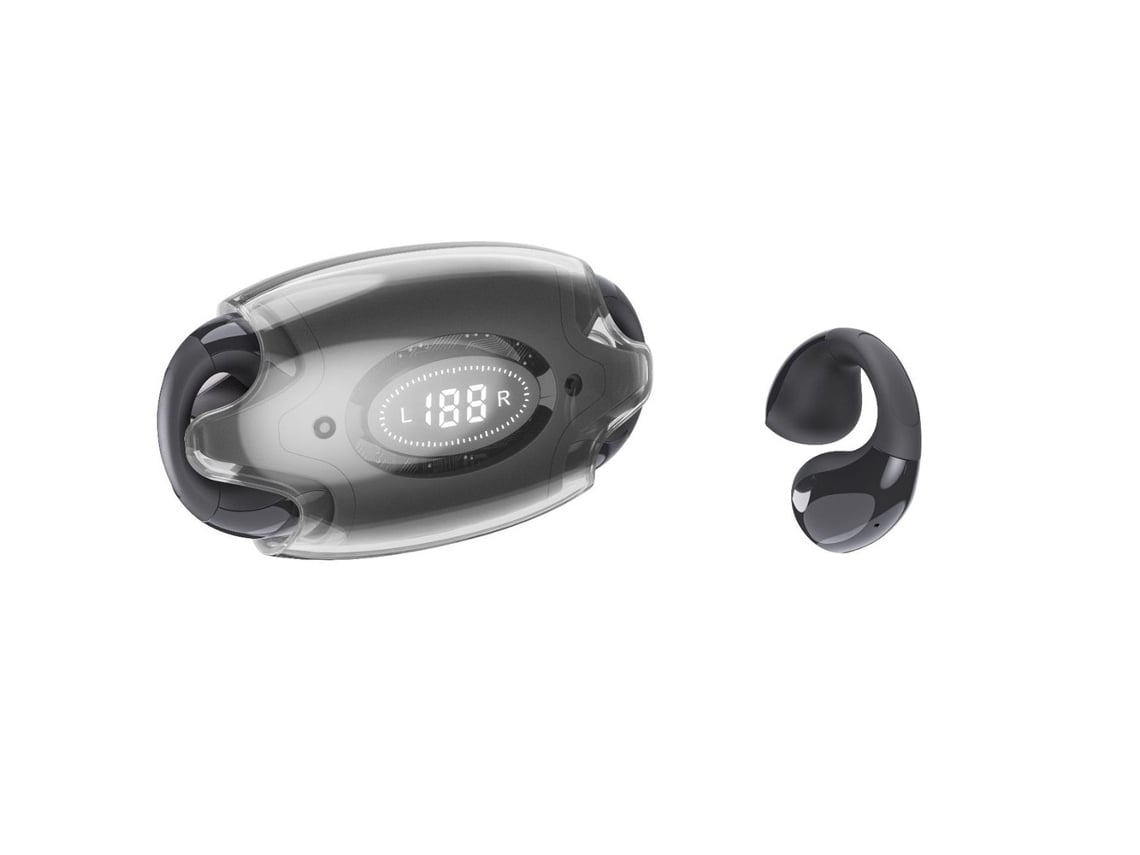 YEMAESRE Auriculares Bluetooth con Clip Abierto Negro