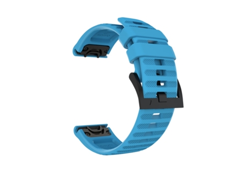 Correa de Silicona ajustable para Garmin Fenix 7/6 Sapphire GPS/6 Pro GPS/6 GPS/5 Plus/5 - azul claro