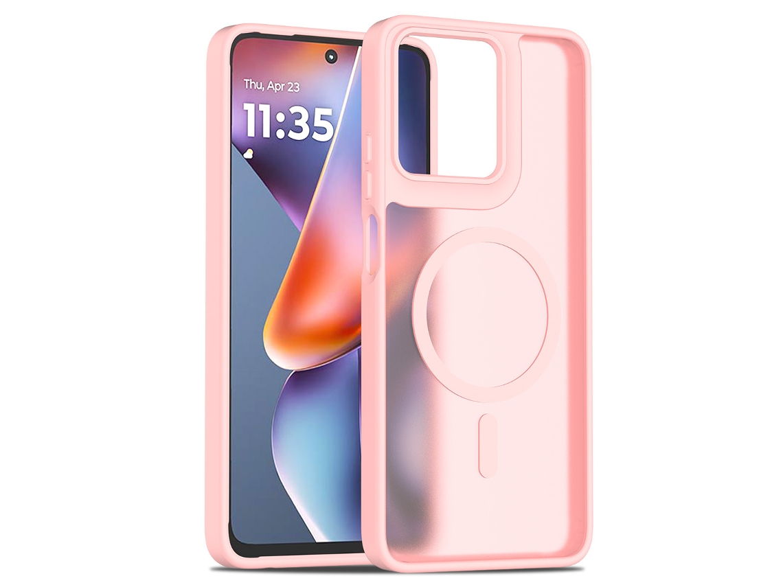 Estojo Magnético Silver Shieldrosa - Moto G Play 2026 Versão 5g