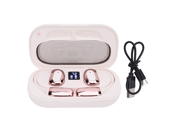 Fones De Ouvido Tradutor 144 Idiomas Bluetooth 5.4 Sem Fio Clip On Com App Música E Chamadas Branco