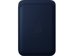 Funda APPLE FineWoven Wallet con MagSafe para iPhone 16 (Deep Blue)