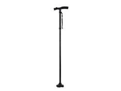 Bastón plegable con luz LED, bastones y muletas ajustables para personas mayores.