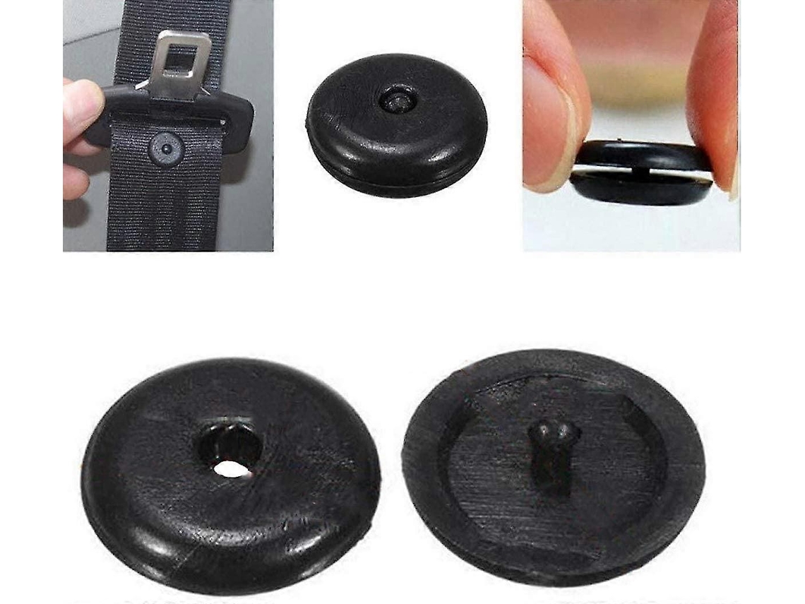5 clips de plástico negro para sujetar el cinturón de seguridad del coche GOKOCO
