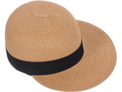 Sombrero de playa de paja tejido a mano, plegable y con protección UV.