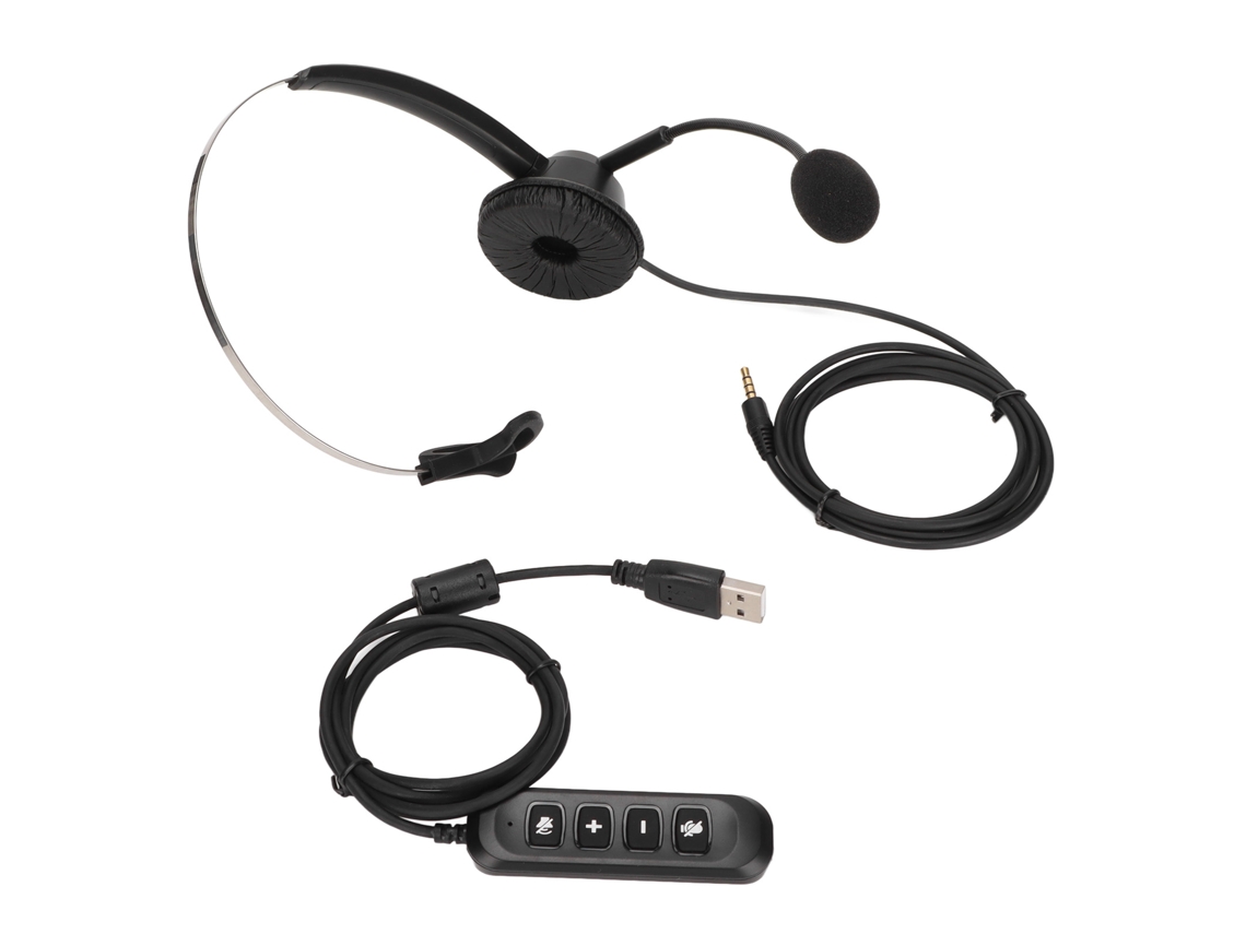 Auriculares Para Centro De Llamadas, Uso Monoauricular, Dedicados Al Servicio Al Cliente, Ajustables De 4 Pines 3.5mm