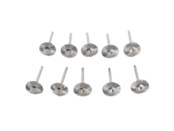10 Unidades De Mini Cepillos De Acero Inoxidable De 22 Mm Para Pulir Herramientas Rotativas