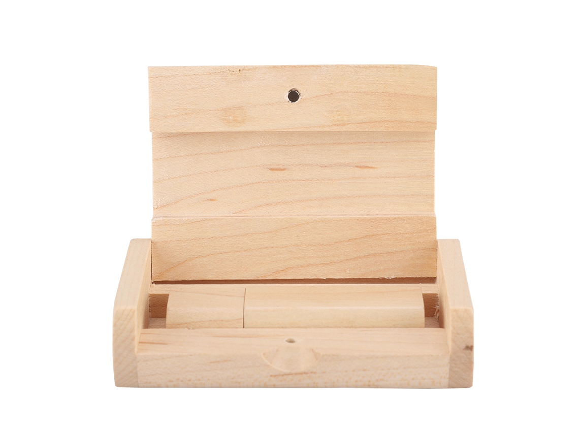 Usb 2.0 Memoria Usb De Madera De Arce Estilo Primitivo Simple Personalizado 128g