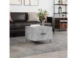 Mesa de centro HARLANV1 con madera de cemento gris procesada (50x50x40 cm)