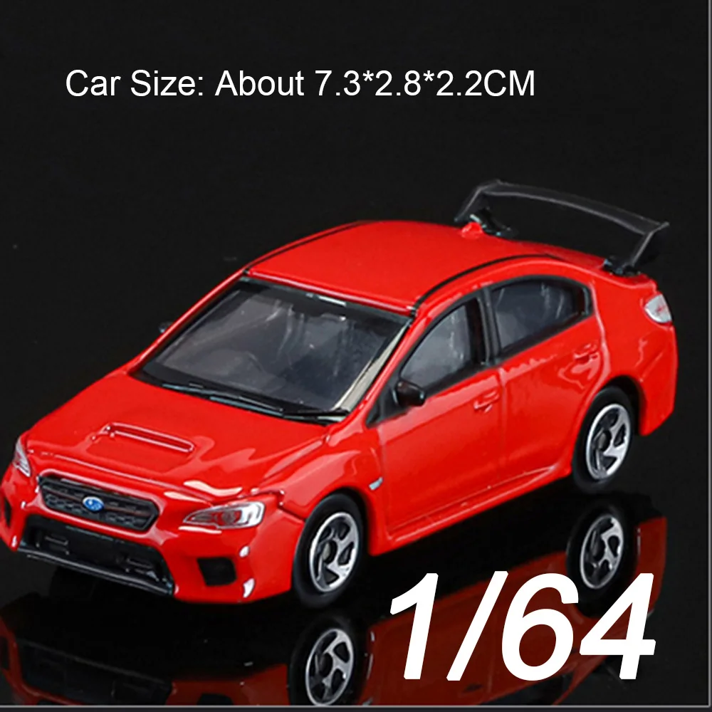 (wrxsti Rojo) Escala 1:64 - Coche en miniatura - Modelo de juguete - Coleccionable - Regalo