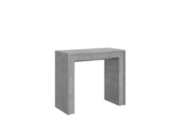 Consolas Mia Extensible hasta 302 cm ITAMOBY (90 x 42 x 77 cm - Paneles de Melamina - Cemento)