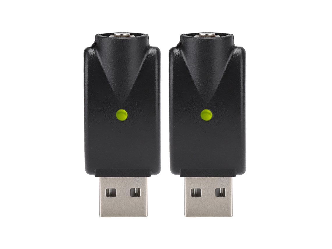 Cargador USB inalámbrico universal mini variable de 2 piezas para batería 510 con indicador luminoso