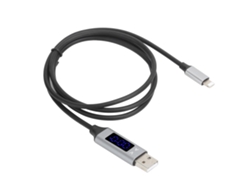 Cable De Datos (carga Rápida 3a Con Pantalla Inteligente De Visualización De Corriente Y Voltaje Led)