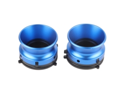 1 Par De Adaptadores De Buje Nab De Aluminio Pulido De 10 Pulgadas Para Studer Revox Akai Teac Blue