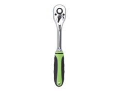 Llave De Carraca De 3/8" Con Mango Recto, 72 Dientes, Liberación Rápida, Vaso Reversible, Herramienta De Reparación De Neumáticos De Alta Resistencia.