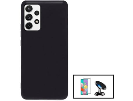 Kit Carcasa + Protector de Pantalla GorilaGlass + Soporte Magnético Samsung Galaxy A53 5G G4M Negro