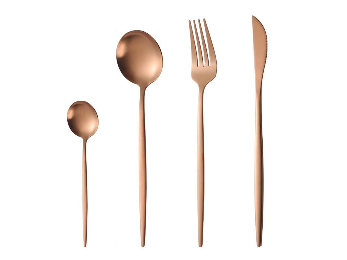 Juego de Cubiertos para 2 - Utensilios de Acero Inoxidable, Ideales para el Hogar TRUYUETY