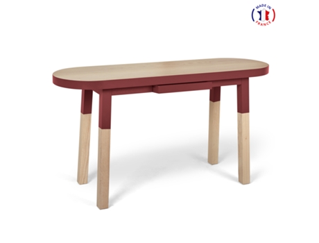 Consola Ovalada MON PETIT MEUBLE FRANÇAIS (Tabaco de Ruca - Madera - 140 x 75 x 45 cm)