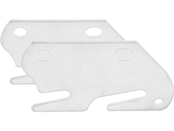 2 Placas De Gancho Hierro Inoxidable Para