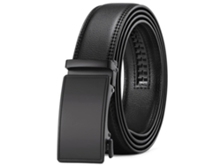 Cinturón Masculino Cuero Sintético Hebilla Automática, Ajustable 71-120cm, Estilo Business Casual, Perfecto Oficina O Cenas