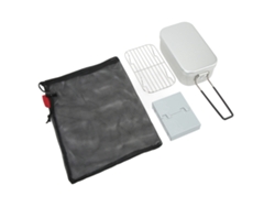 Fiambrera Plegable De Aleación De Aluminio De 800 Ml Con Hornillo De Alcohol Y Bolsa Para Camping Y Picnics.