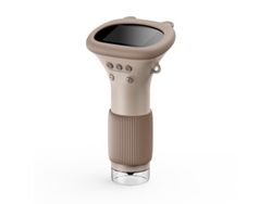 Microscopio digital portátil con lupa, 1000x para niños, con luz de relleno de 8 LED (marrón)
