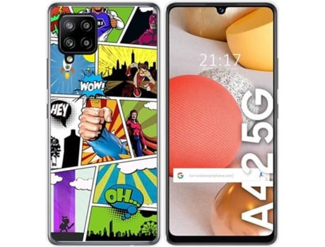 Carcasa Samsung Galaxy A42 5G TUMUNDOSMARTPHONE Comic Multicolor
