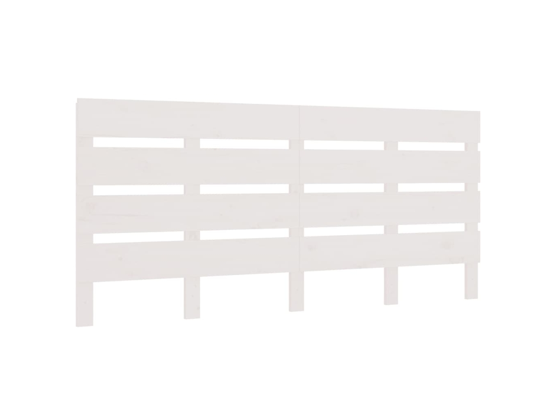 Maison Exclusive - Cabecero Madera Maciza De Pino Blanco 180x3x80 Cm