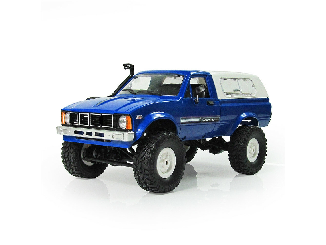 Camión Militar Todoterreno Rc Blue Proportional Controlwpl C24 1/16 Rtr 4wd 2.4g, Juguete De 2 Canales