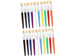 Juego De 2 Pinceles De Plástico Para Niños Y Niñas, Ideales Para Acuarela Y Pintura Al Óleo.