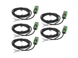 Sensor de proximidad inductivo IP65, alta frecuencia, NPN, normalmente abierto, 10-30 V CC, 5 unidades (sin marca)