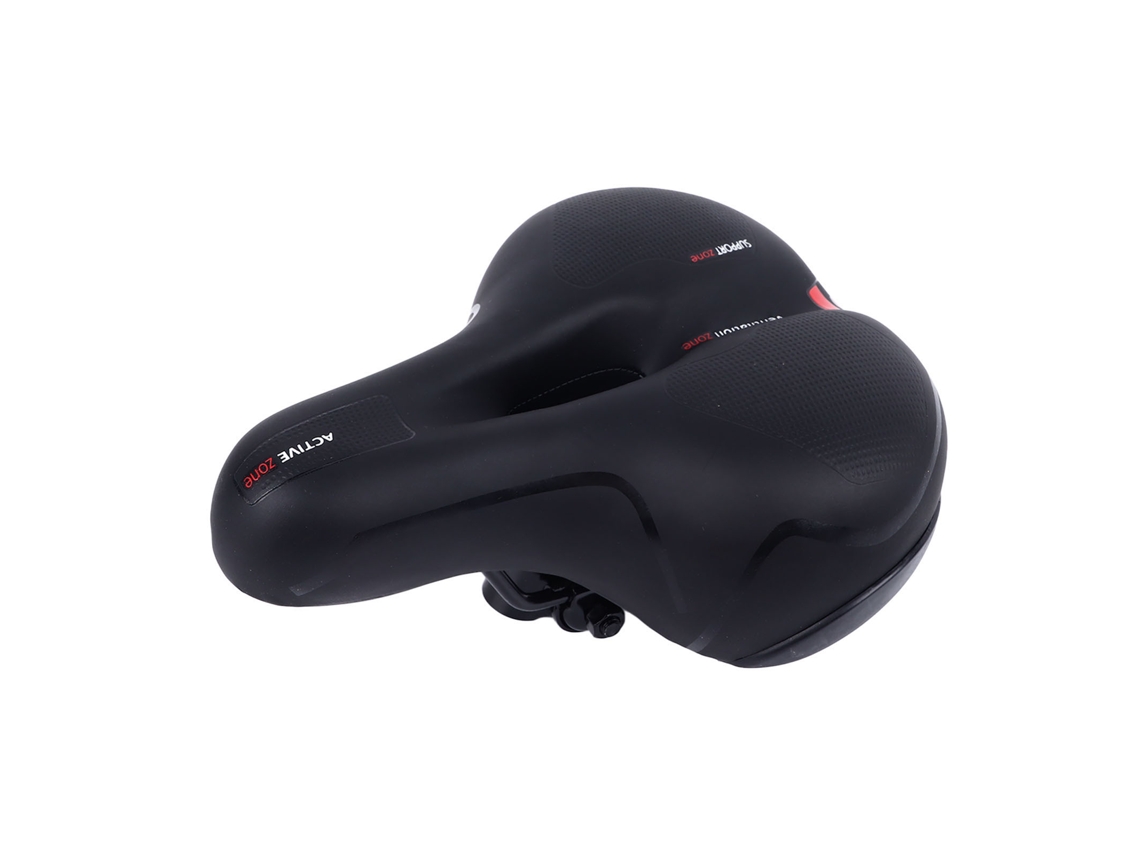 Sillín De Bicicleta Cómodo Con Absorción De Impactos Ajustable, Suave Universal, Para Mujeres Y Hombres, Rojo Primavera