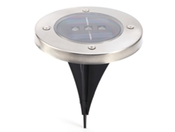 Foco solar subterráneo de 3 LED IP65 para suelo, jardín, camino y exterior