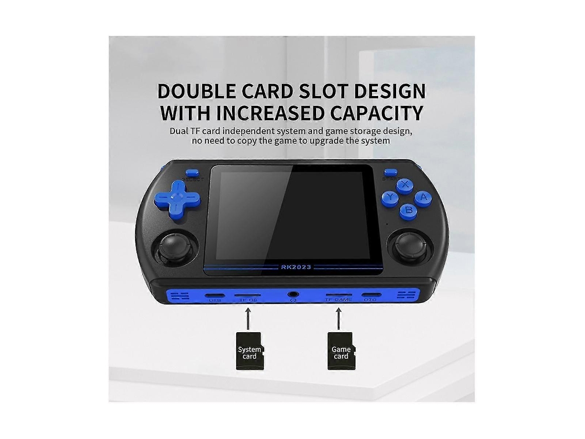 Consola Retro Rk2023 De 3,5 Pulgadas, 16 Gb 128 Gb, Pantalla Ips 43, Rk3566, Consola De Juegos Portátil Con Doble Altavoz (a)