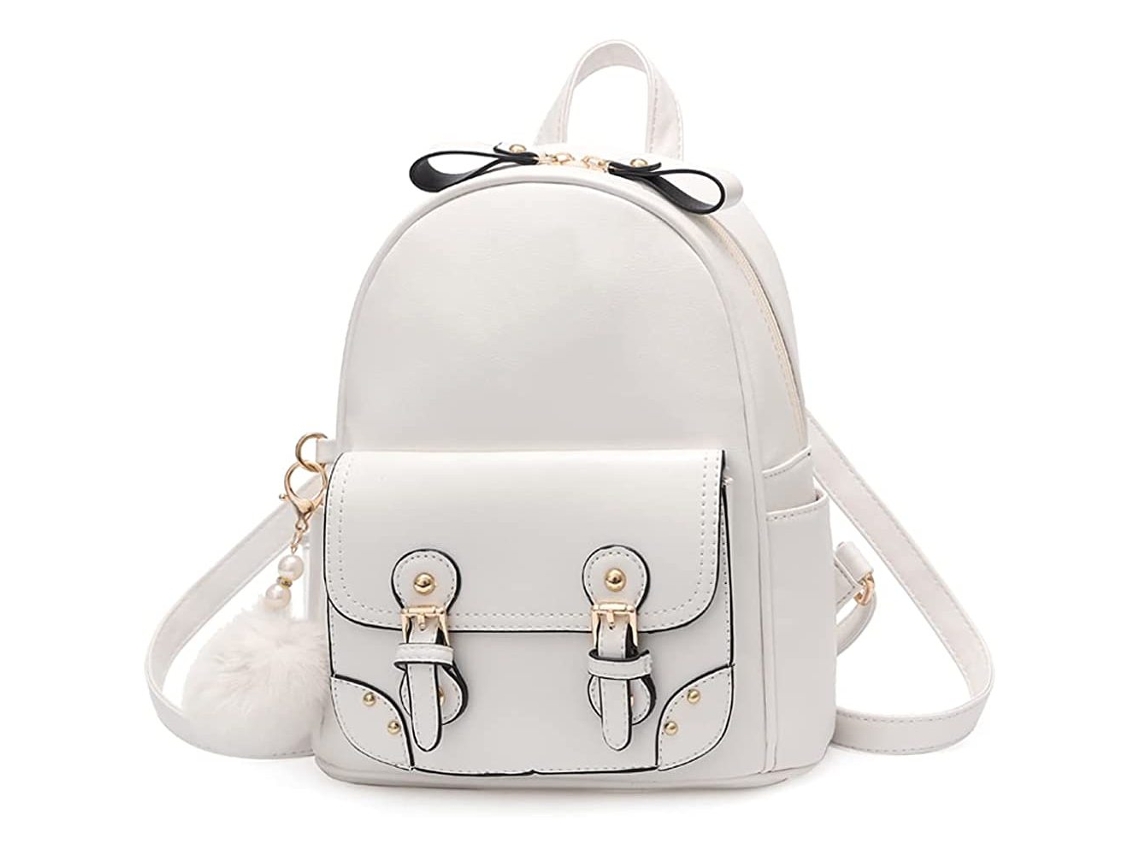 VVJIJILLY Mini Mochila Feminina, Design Fofo De Couro Sintético, Vários Bolsos E Grande Capacidade, Resistente À Água, Ideal Para Viagens Curtas, Compras E Enco