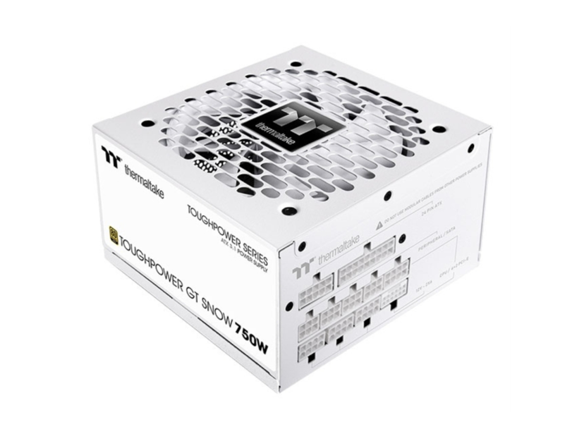 Fuente de alimentación TT THERMALTAKE Toughpower GT 750w 80 Gold White