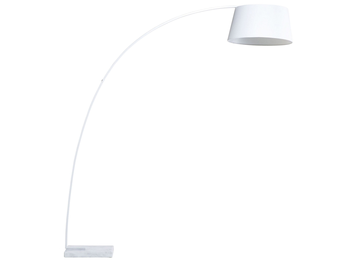 Lámpara de pie BELIANI Benue de Hierro Blanco 50x50x188