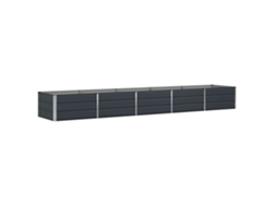 Vidaxl Jardinera Antracita 400 X 80 X 45 Cm Acero