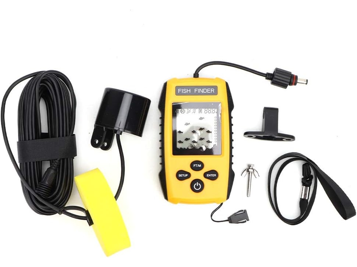 Detector De Peces Portátil Lcd Con Sensor De Sonar De Mano