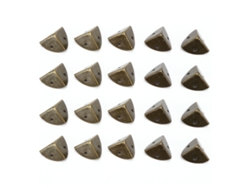 20 Protectores De Esquina De Bronce Antiguo De 26x26 Mm Para Decoración De Cajas De Madera.