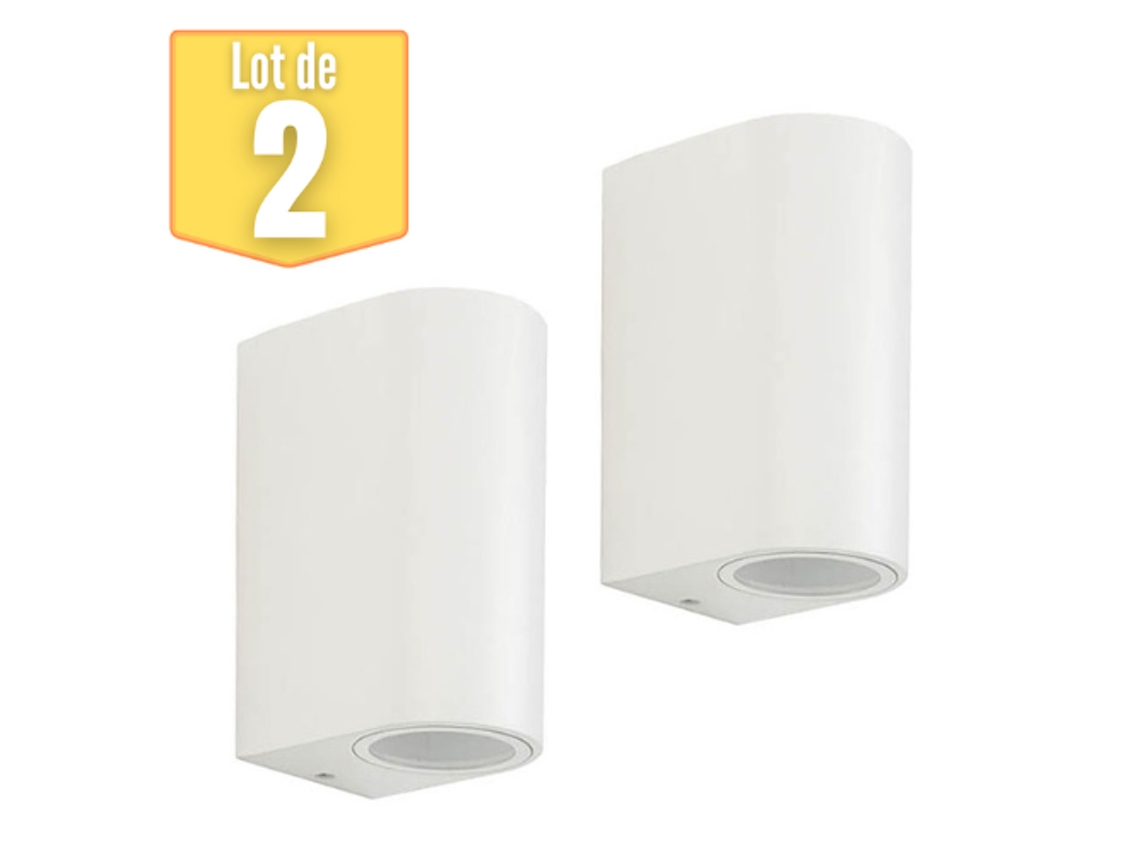 Lote de 2 Spider-2D 2x35W GU10 IP44 White Walls VITOLIGHTING