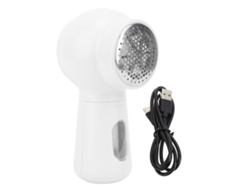 Quitapelusas Eléctrico Recargable Con Pantalla Digital Y Cuchilla Afilada, 1200 Mah, Blanco