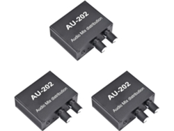 Mezclador Estéreo Au 202 (3 Unidades), 2 Entradas Y Salidas, Distribuidor De Audio.