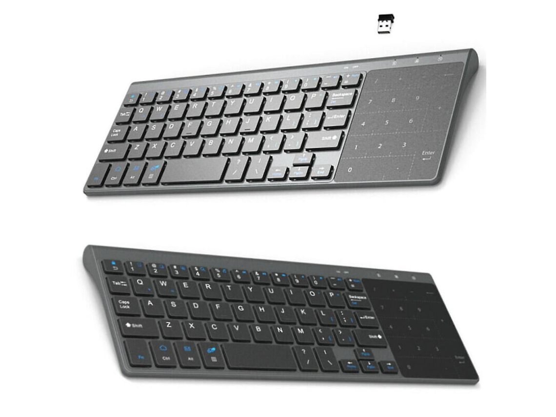 Mini teclado inalámbrico de 2,4 g con panel táctil Everley891