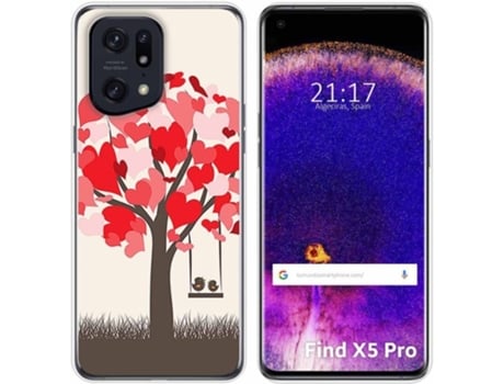 Carcasa para Oppo Find X5 Pro 5G TUMUNDOSMARTPHONE Dibujos Pajaritos Multicolor
