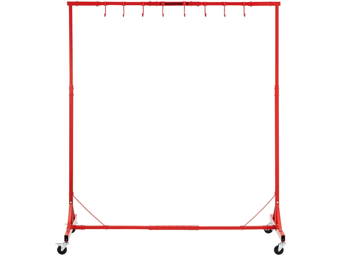 Estante de pintura ajustable Succebuy con 8 ganchos y capacidad de 66 lb