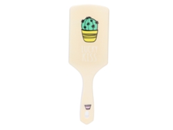 Pincel De Pelo Para Mujer Con Masaje Mágico Peine Cartoon Cuidado Capilar Cactus Amarillo